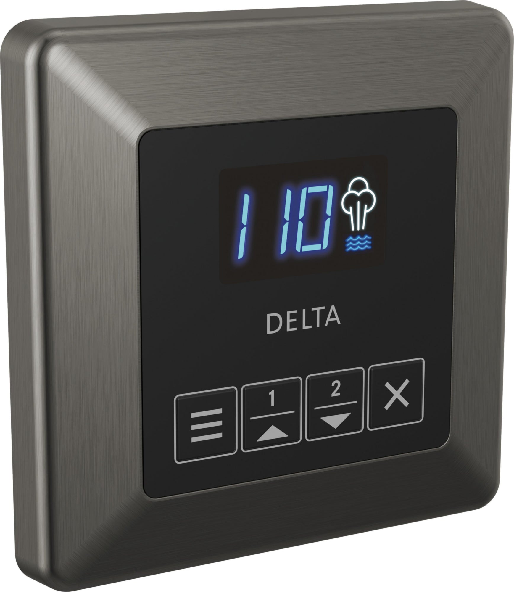 TRANSITIONAL STEAM CONTROL BLACK STAINLESS