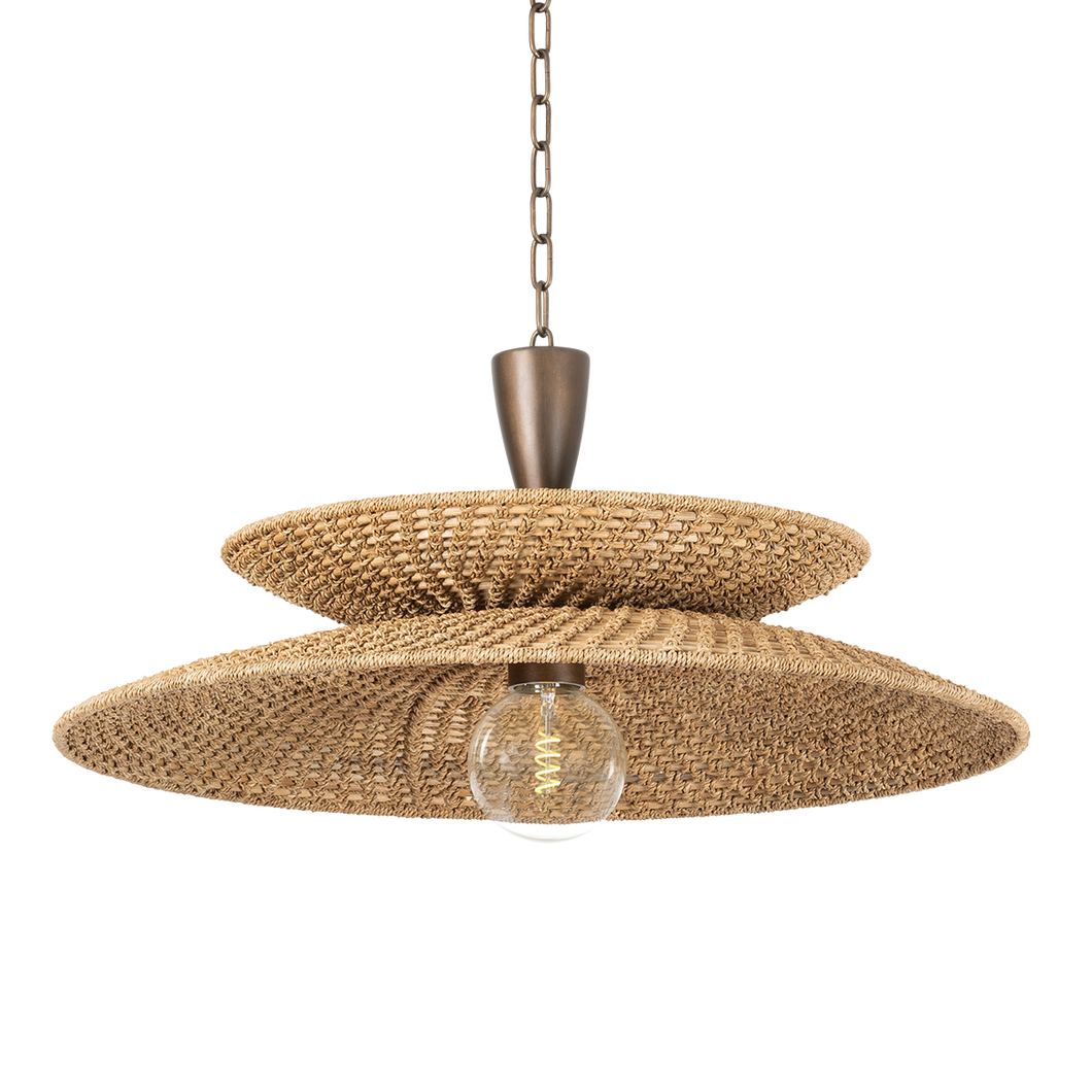 Landry Pendant In Bronze Leaf