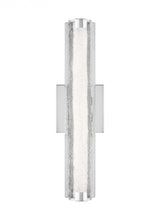 Load image into Gallery viewer, Cutler 18&quot; Crack Glass LED Sconce
