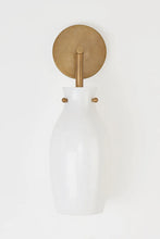 Load image into Gallery viewer, Geyser Wall Sconce In Patina Brass
