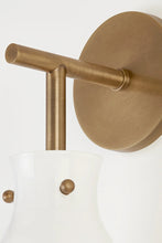 Load image into Gallery viewer, Geyser Wall Sconce In Patina Brass
