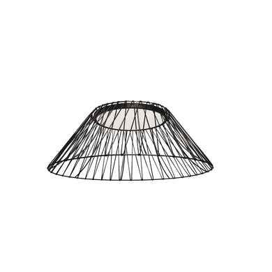 25W Flush Mount, MB w/ BK Strip Shade