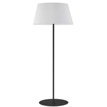 Load image into Gallery viewer, 1LT Rnd Base Floor Lamp, MB w/ WH Shade
