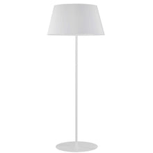 Load image into Gallery viewer, 1LT Rnd Base Floor Lamp, MW w/ WH Shade
