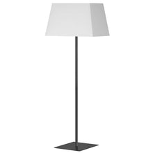 Load image into Gallery viewer, 1LT Sq Base Floor Lamp, MB w/ WH Shade
