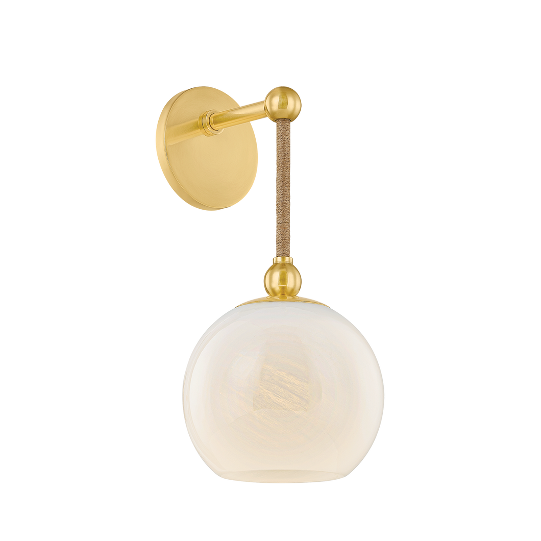 Abbie Wall Sconce in Aged Brass