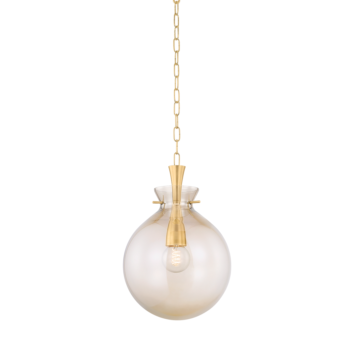 Benita Pendant in Aged Brass (2 Sizes)
