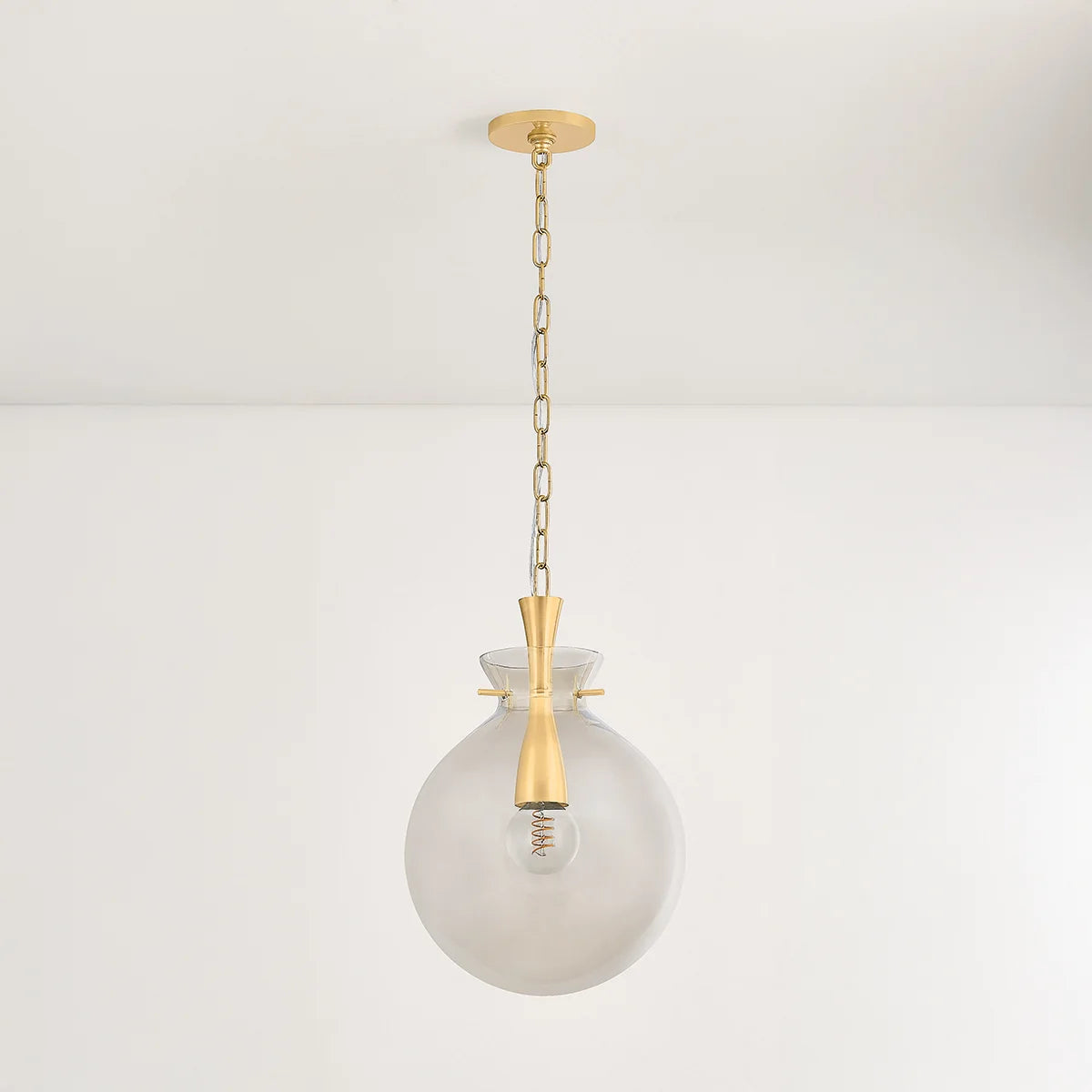 Benita Pendant in Aged Brass (2 Sizes)