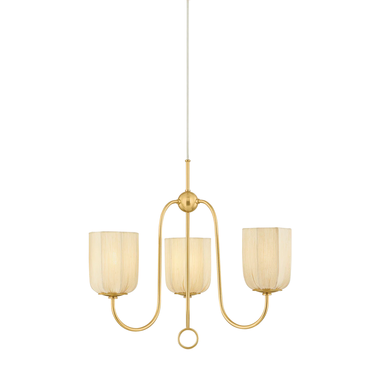 Samantha Chandelier in Aged Brass