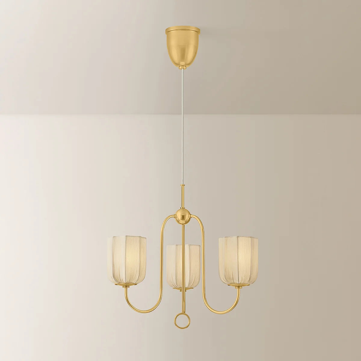Samantha Chandelier in Aged Brass