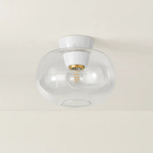 Load image into Gallery viewer, Ariella Flush Mount In Aged Brass
