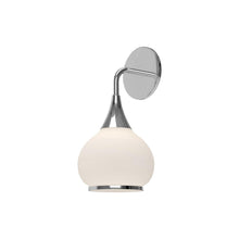 Load image into Gallery viewer, Hazel 6-in Chrome/Opal Matte Glass 1 Light Wall/Vanity

