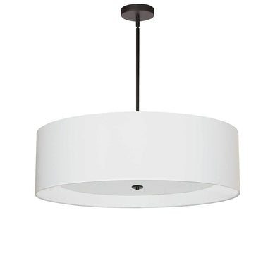 4LT Incan Pendant, MB, WH Shade w/ WH Diffuser