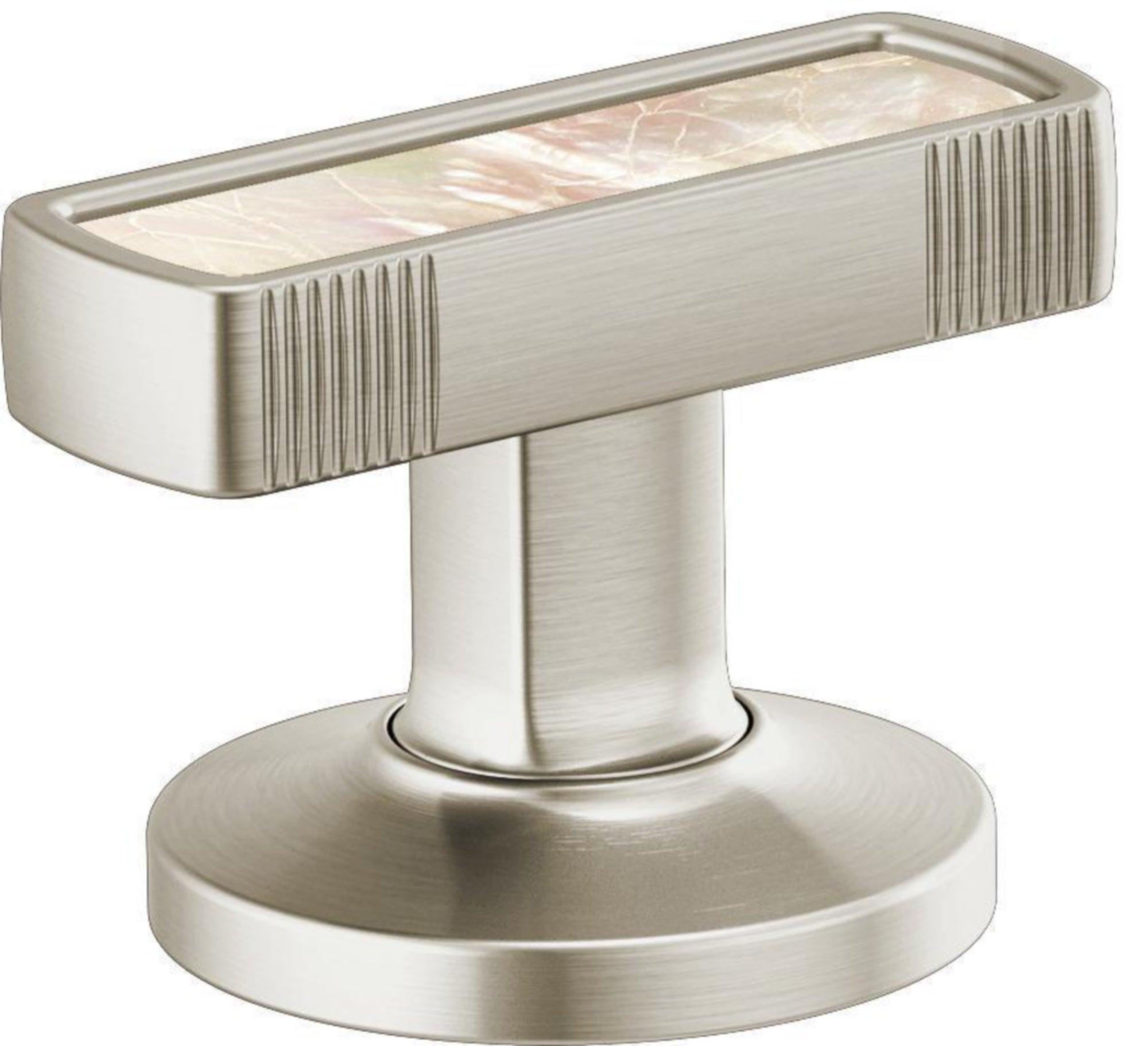 KNOB HANDLE W/MOTHER OF PEARL INSERT
