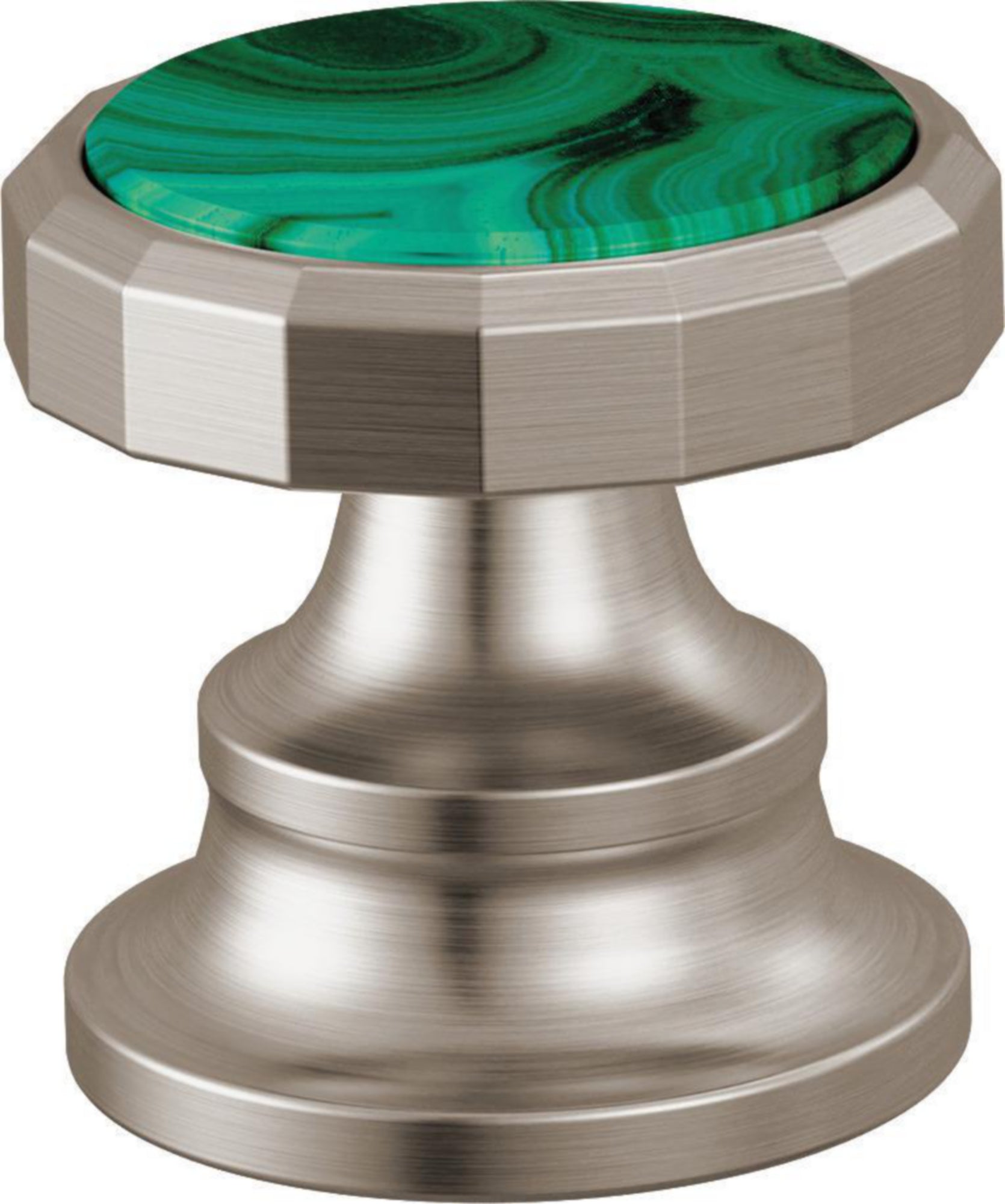 WS HANDLE - WHEEL - MALACHITE INSERT