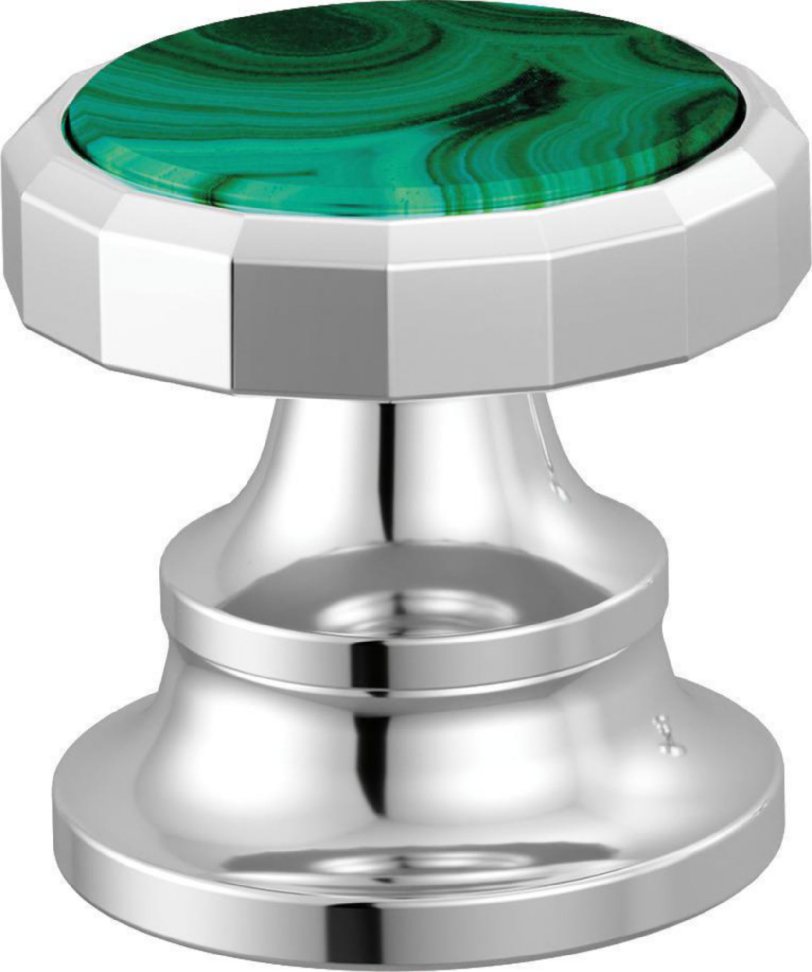 WS HANDLE - WHEEL - MALACHITE INSERT