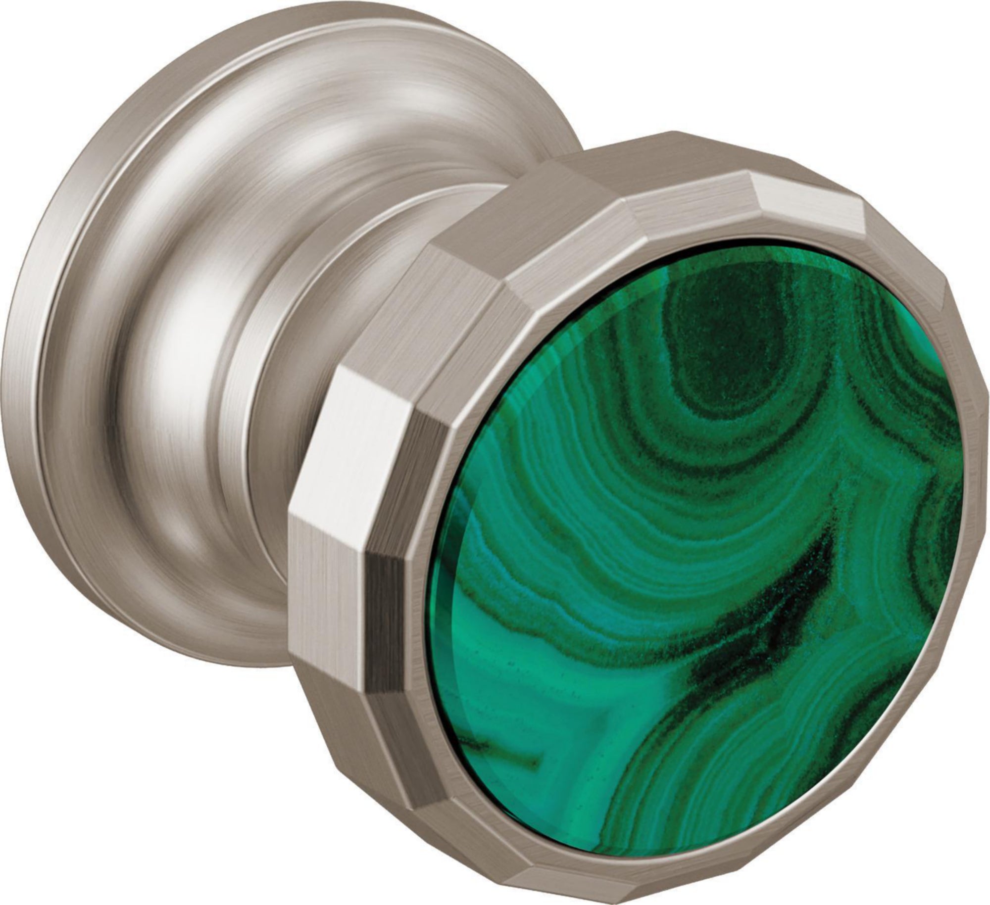 2H WALL MOUNT LAV HANDLE-WHEEL-MALACHITE