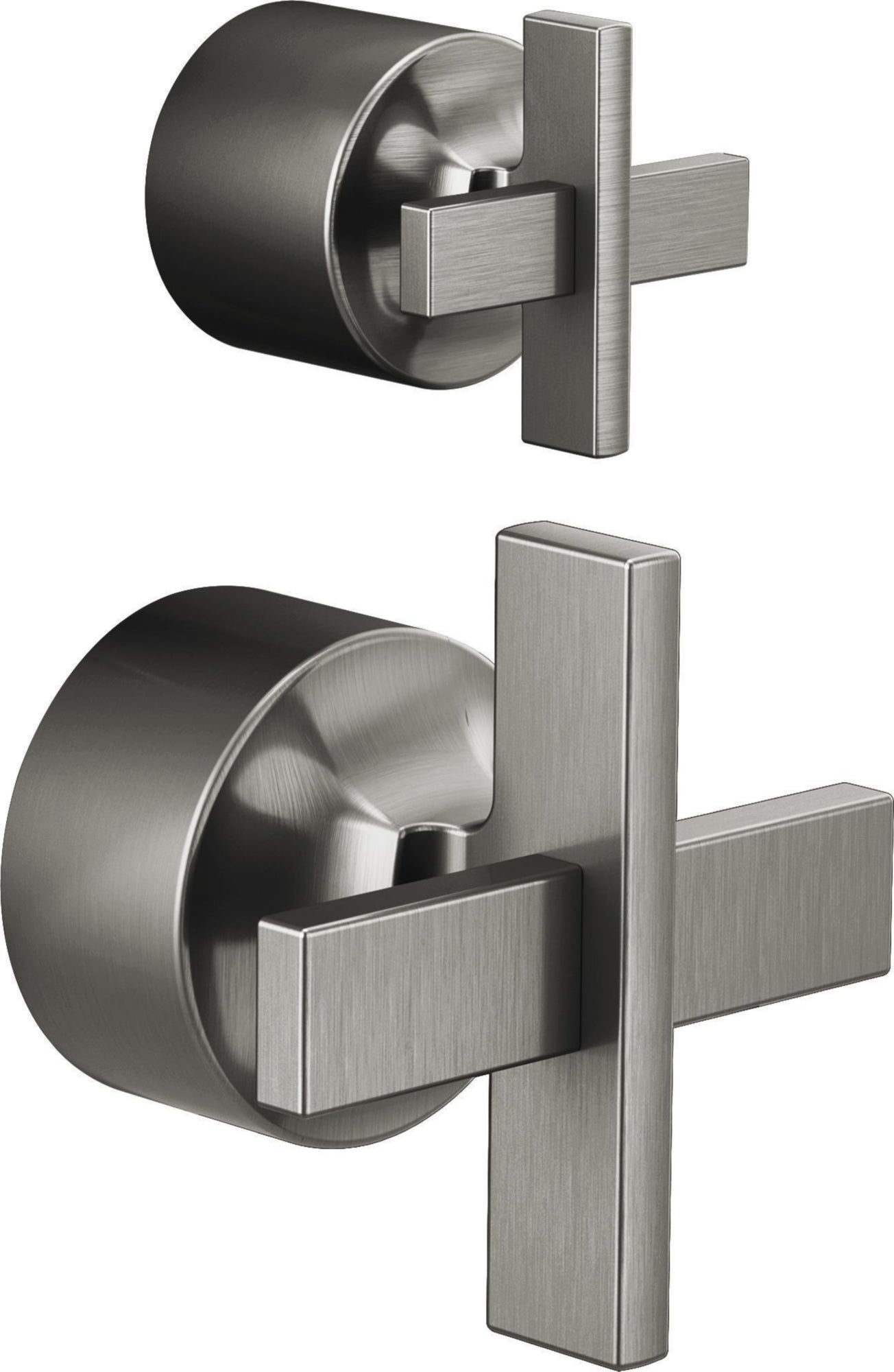 PRESSURE BALANCE VALVE WITH DIVERTER TRIM HANDLE KIT - CROSS
