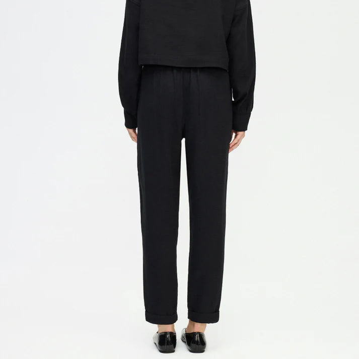 Flat Black Slouchy Pants