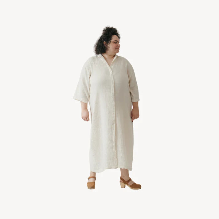 Crinkle Shirt Dress Plus