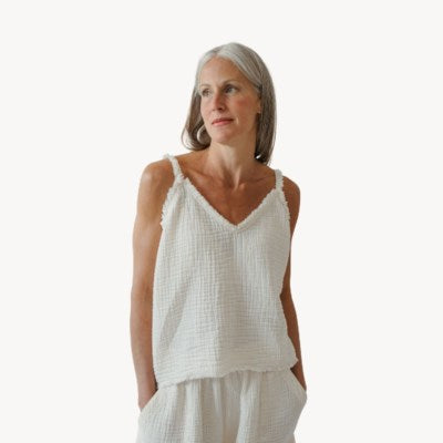 Crinkle Strappy Top (2 Colours)