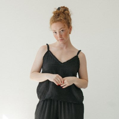 Crinkle Strappy Top (2 Colours)