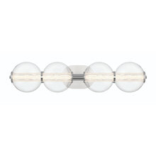 Load image into Gallery viewer, Atomo 4 Light Sconce in Chrome with Clear Glass
