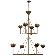 Load image into Gallery viewer, Alberto Large Two Tier Chandelier
