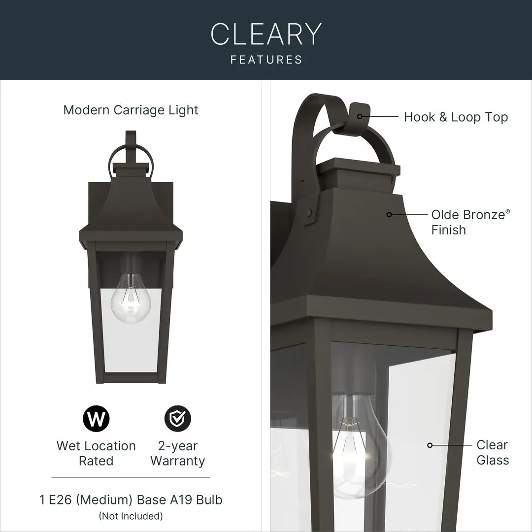 Cleary Outdoor Wall Light (2 Finishes)