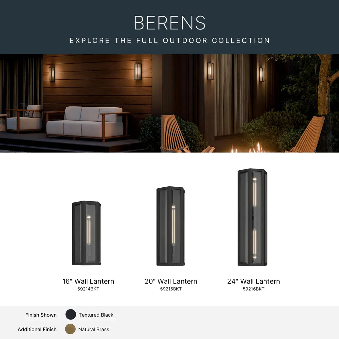Berens Outdoor Wall Light (2 Finishes)