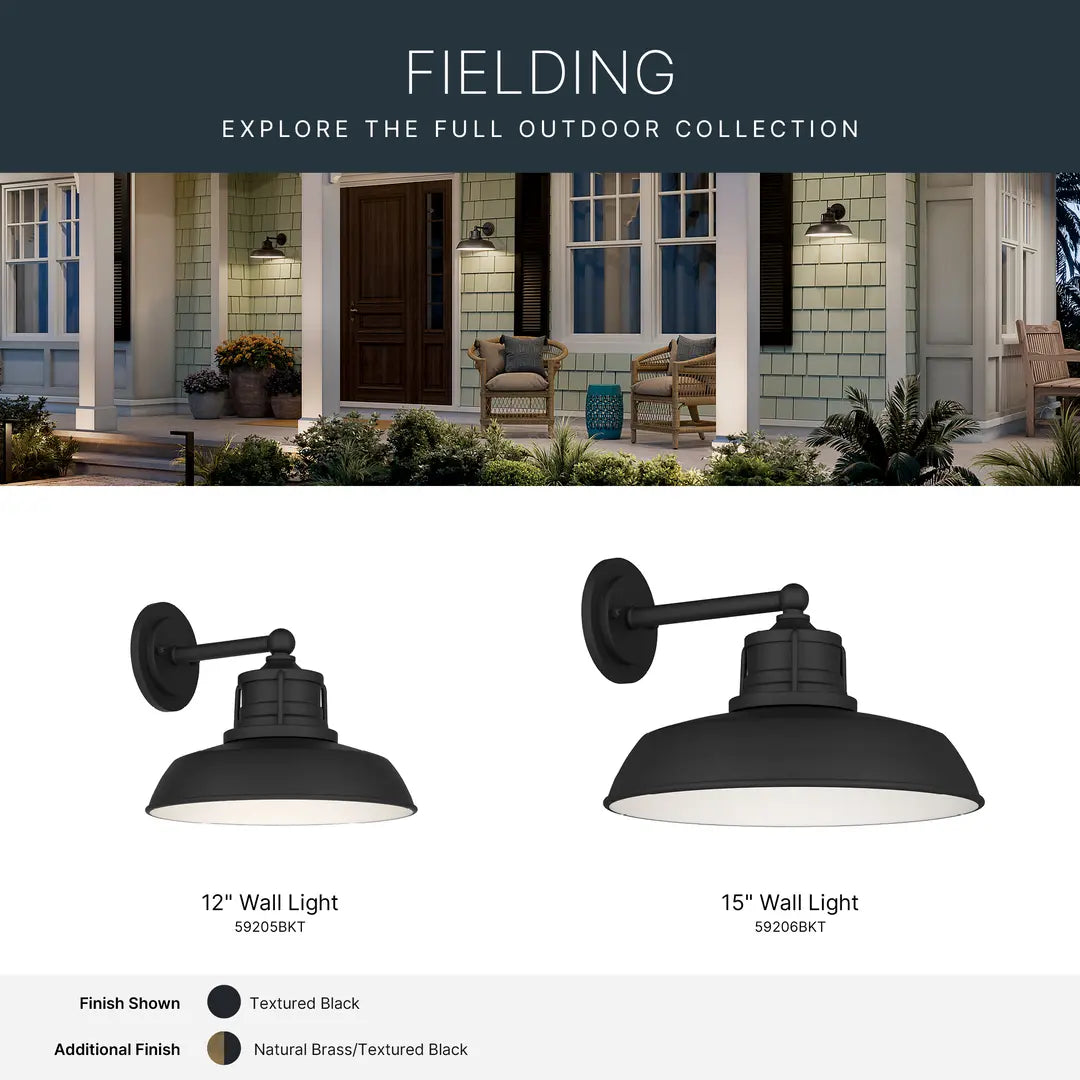 Fielding Outdoor Wall Light (2 Finishes)
