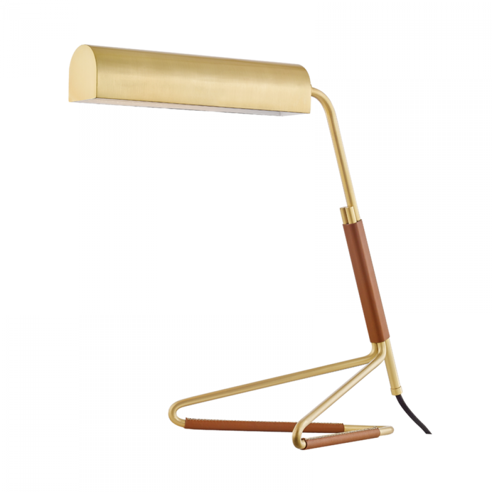 1 LIGHT TABLE LAMP W/ BLACK SADDLE