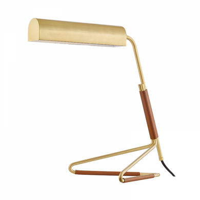 1 LIGHT TABLE LAMP W/ BLACK SADDLE