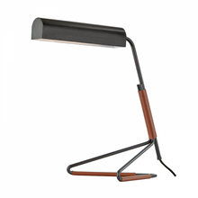 Load image into Gallery viewer, 1 LIGHT TABLE LAMP W/ BLACK SADDLE
