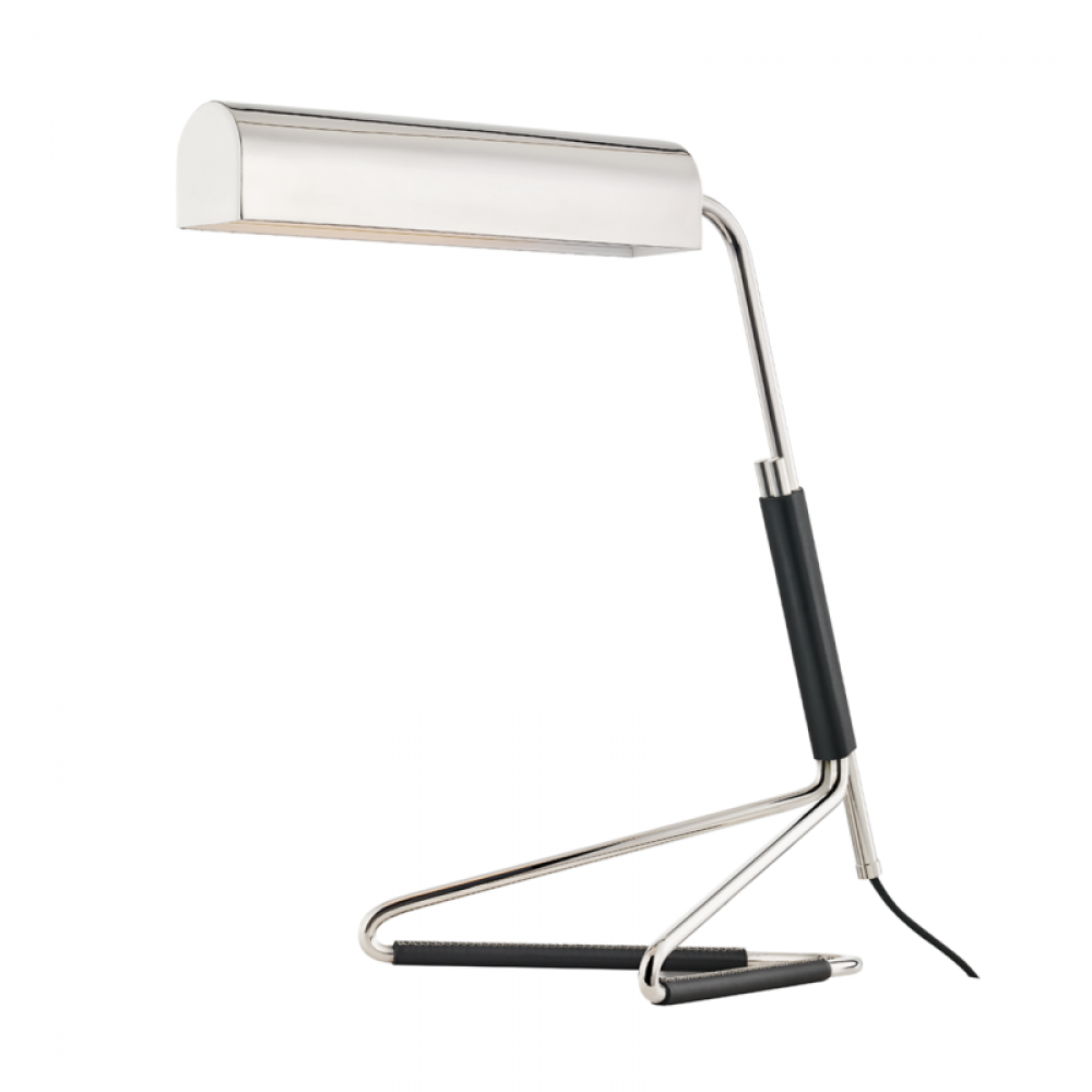 1 LIGHT TABLE LAMP W/ BLACK SADDLE