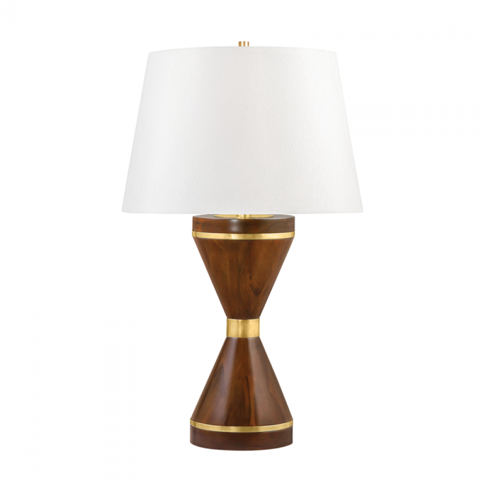 1 LIGHT DARK TRAM TABLE LAMP