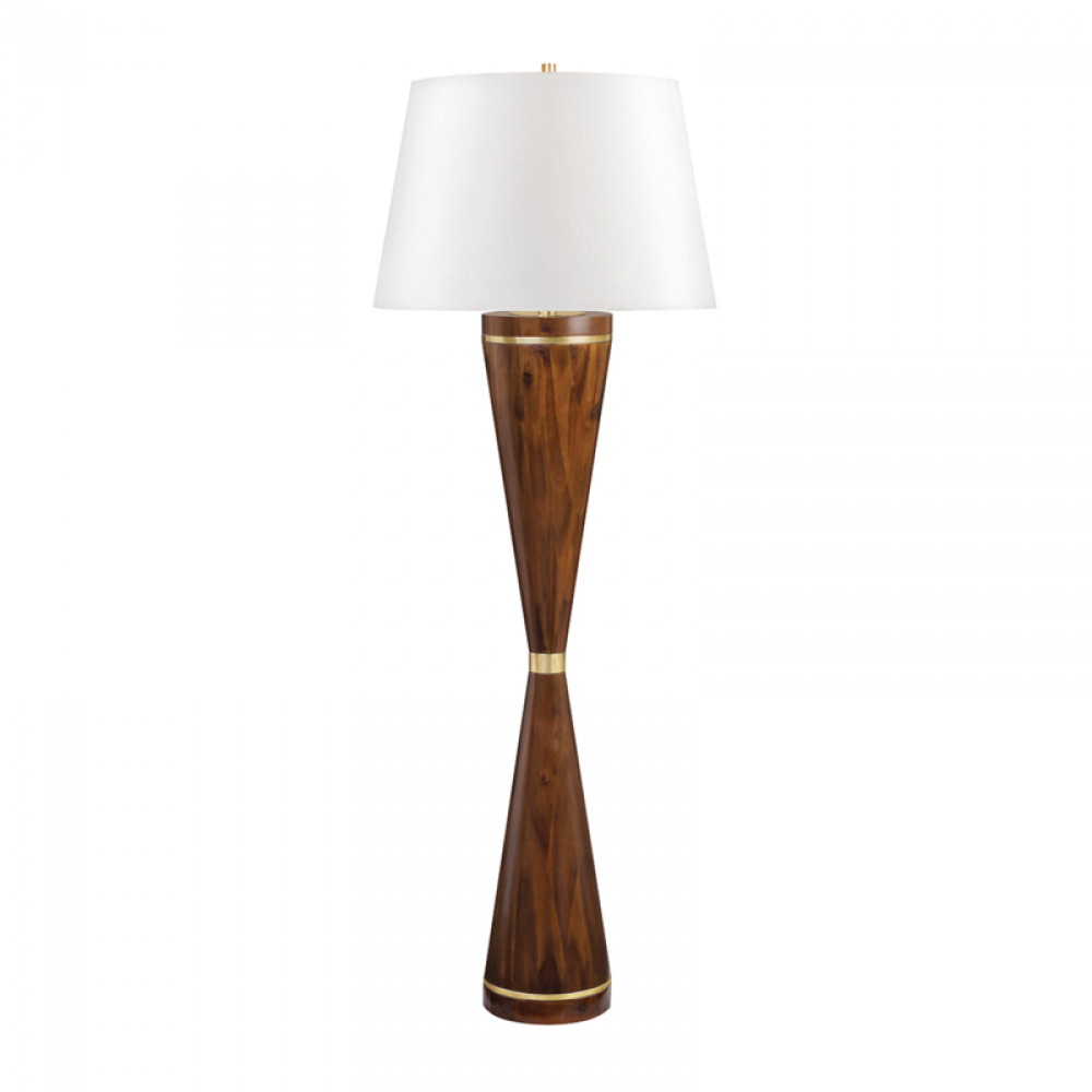 1 LIGHT DARK TRAM FLOOR LAMP