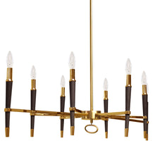 Load image into Gallery viewer, 8LT Incandescent Horizontal Chandelier, VB Finish
