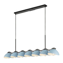 Load image into Gallery viewer, Atlas 42-in Black/Cerulean Socket Linear Pendant
