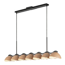 Load image into Gallery viewer, Atlas 42-in Black/Peach Socket Linear Pendant
