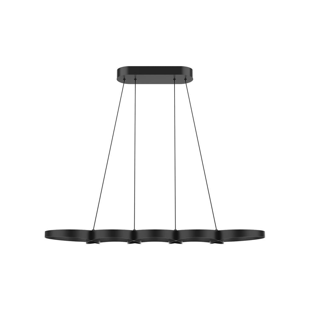 Maestro 38-in Black LED Linear Pendant