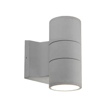 Load image into Gallery viewer, Lund 7-in Gray LED Exterior Wall Sconce

