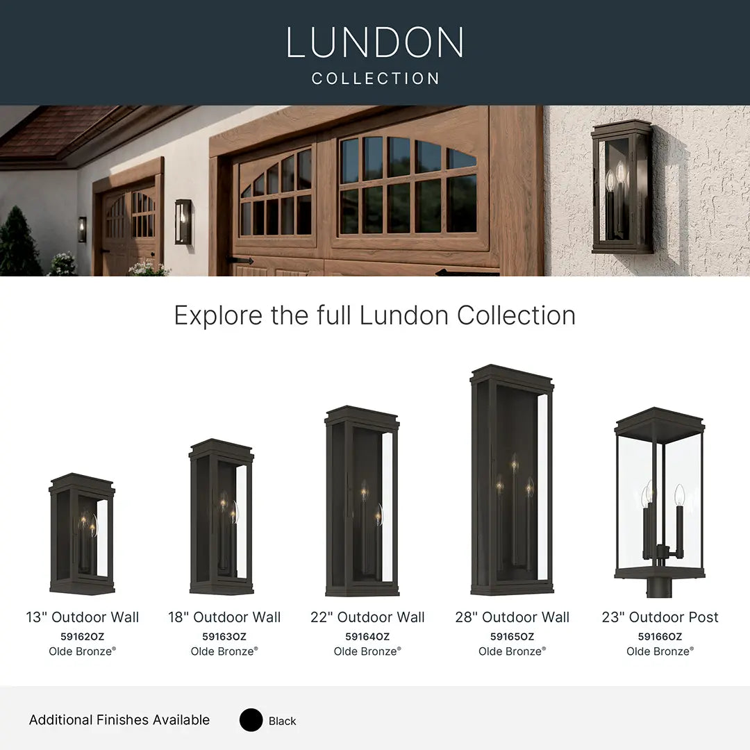 Lundon Outdoor Wall Light (2 Finishes)
