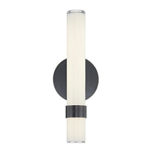 Load image into Gallery viewer, Madison 14-in Urban Bronze/Glossy Opal LED Wall/Vanity
