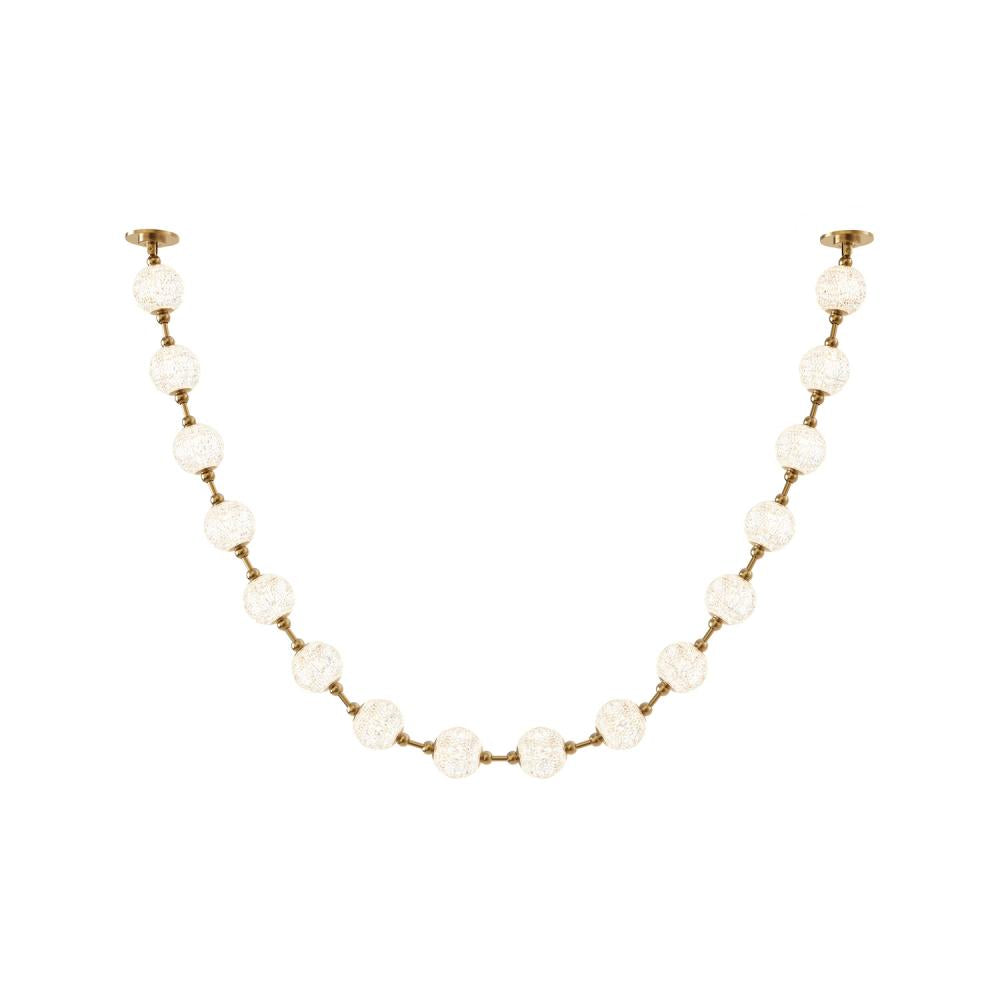 Marni 16 Head Natural Brass LED Pendant