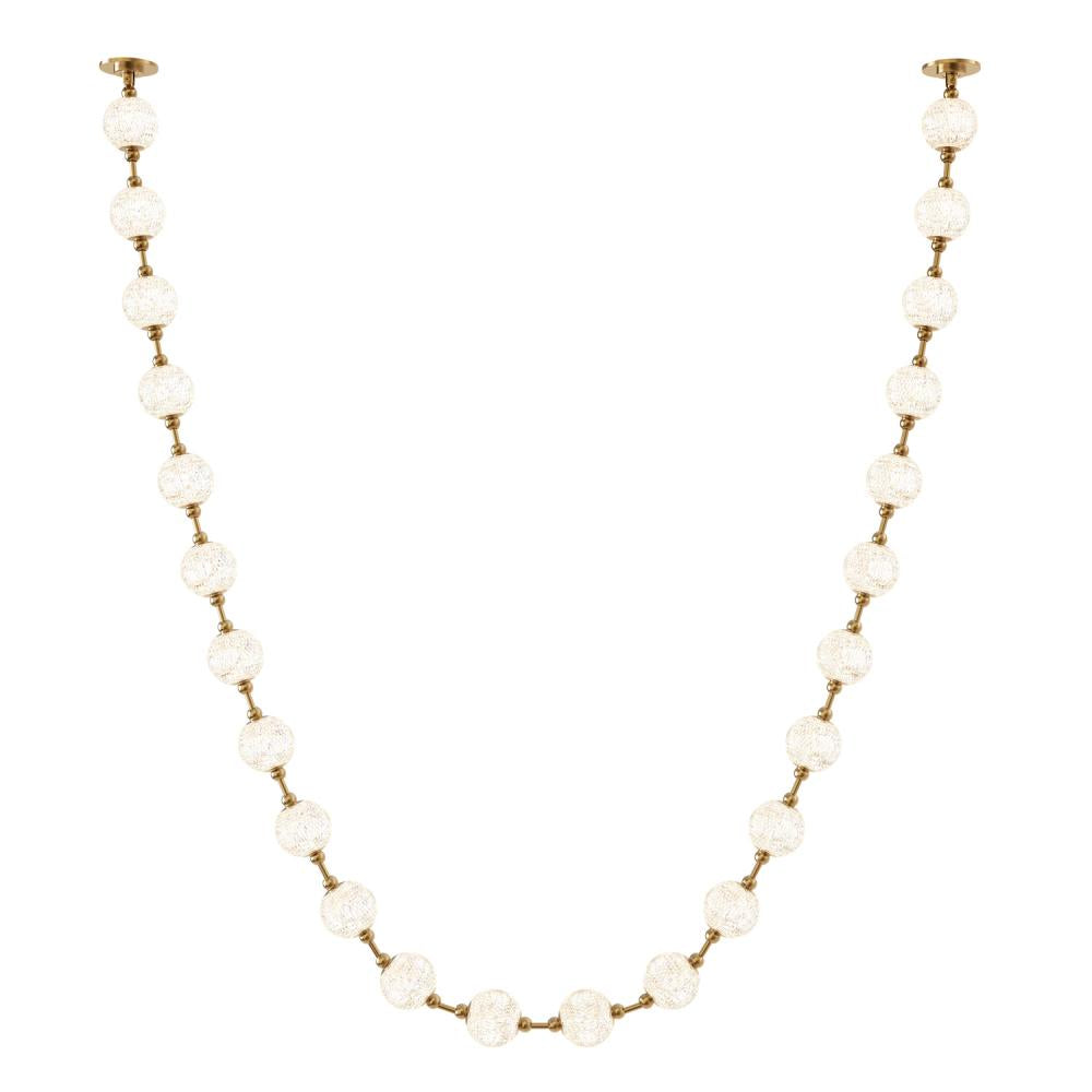Marni 24 Head Natural Brass LED Pendant