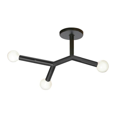 3LT Incandescent Semi Flush, MB