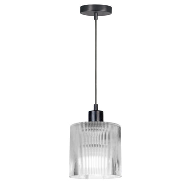 1LT Pendant, MB w/ FL Glass