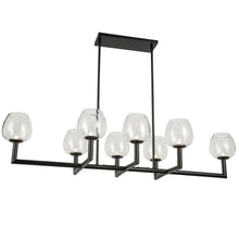 Load image into Gallery viewer, 8LT Horizontal Chandelier, MB w/ CLR Glas
