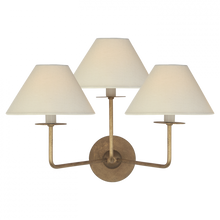 Load image into Gallery viewer, Kelley Medium Triple Sconce
